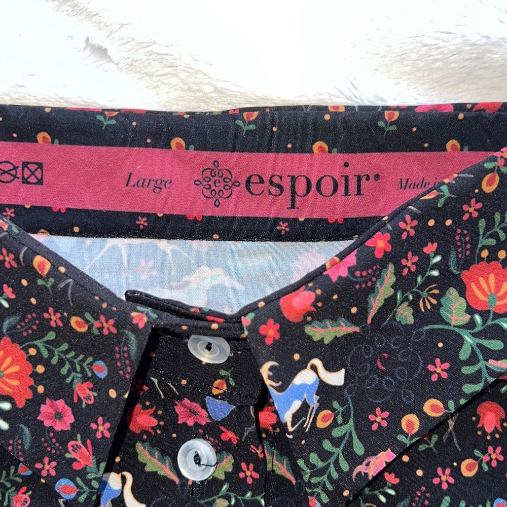 ESPOIR EQUESTRIAN Joie Button Up ~ Size Large - Picture 7 of 8